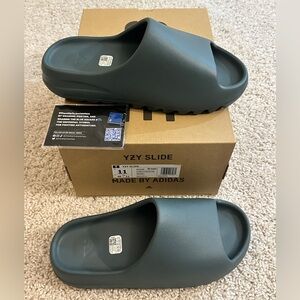 Adidas YZY Slide in a Slate Marine